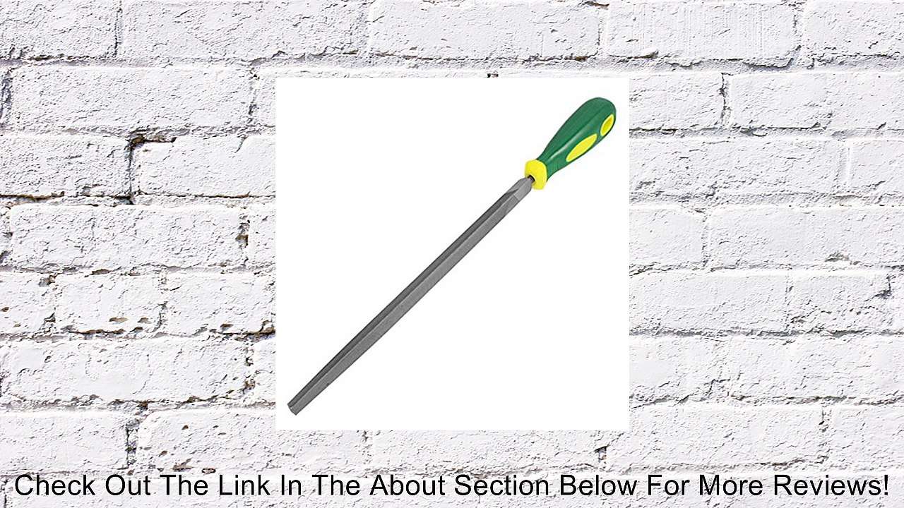 Green Yellow Handle 10" Long Metal Hand Second Cut Triangle File Review