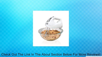 Hamilton Beach Hand Mixer with Snap-On Case, White Review