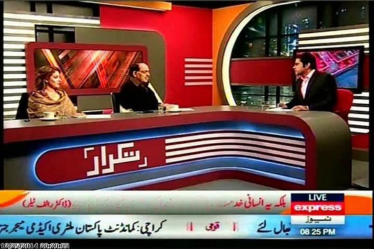 EXPRESS Takrar Imran Khan with MQM Rasheed Godil (25 DEC 2014)