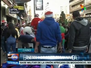 Libaneses y sirios celebraron la navidad en Beirut