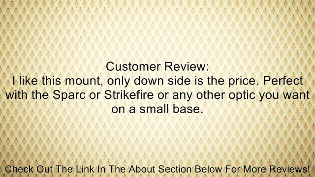 Vortex Razor Red Dot Riser Mount with Quick-Release Lever Review