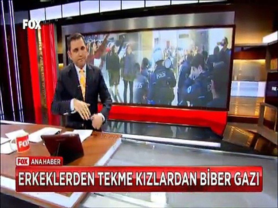 Ankara Gazi Üniversitesi'nde Erkeklerden tekme Kızlardan Biber gazı