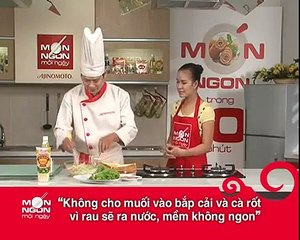 Bánh đúc chiên áp chảo trứng