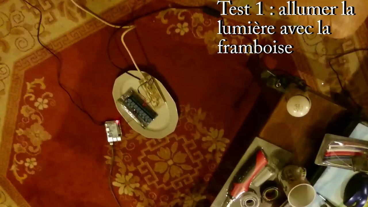 Raspberry pi ; test 1 - lumière