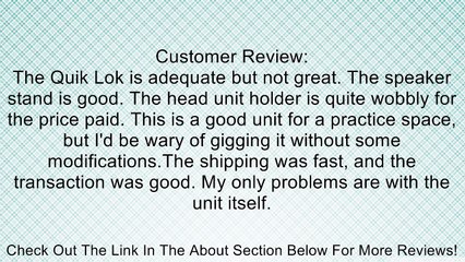 Quik Lok AMS-BS-625 Amplifier Stand, Black Review