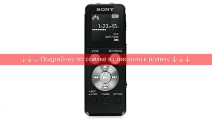 Диктофон Sony ICD-UX543B, 4Gb, черный, black