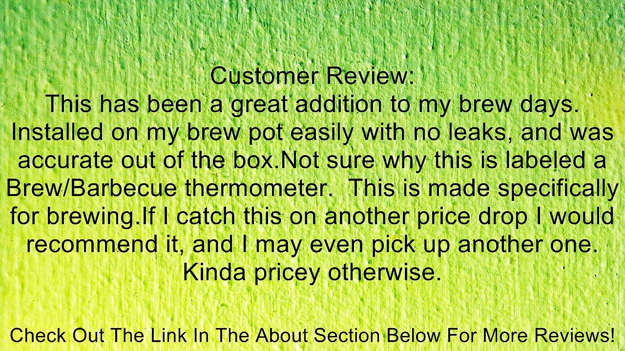 Bayou Classic 800-770 Brew Thermometer Review