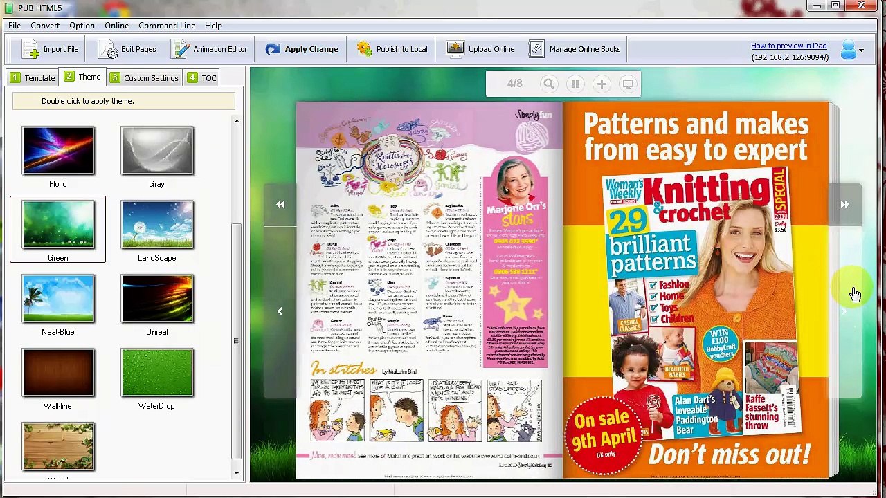 Creating Page Flip Book with Amazing Digital Magazine Maker