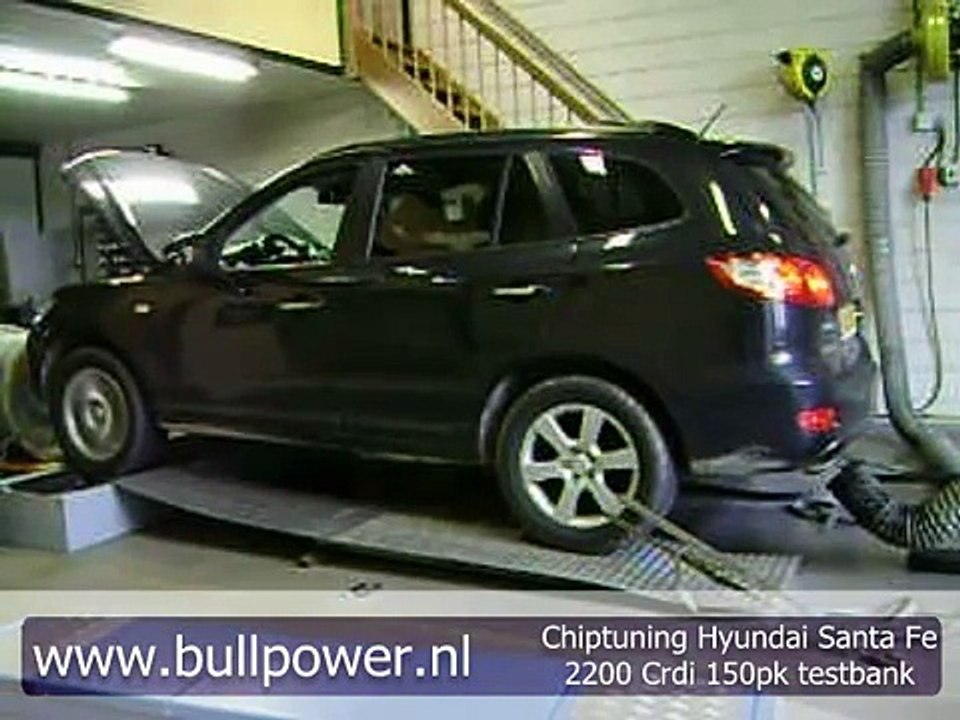 Chiptuning Hyundai Santa Fe 2200 Crdi 150pk testbank Bullpower