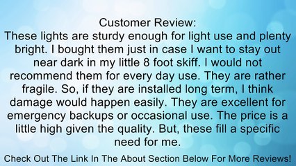 Attwood 14180-7 Portable LED Navigation Light Kit Review