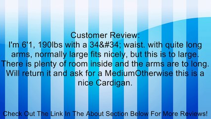 Alex Stevens Men's Alternating Cardigan, Sable, Small Review