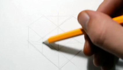 How to Draw Simple Geometry Shape Optical Illusion