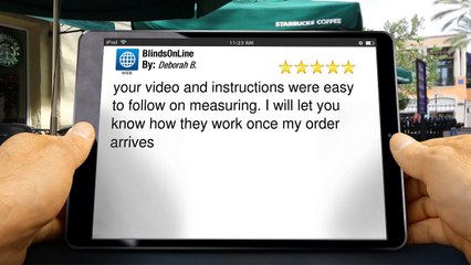 BlindsOnLine.com        Perfect         Five Star Review by Deborah B.