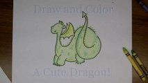 How to draw a cartoon dragon step by step drawing tutorial for kids