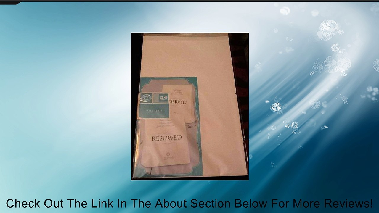 Gartner 24 Count Table Tents Review