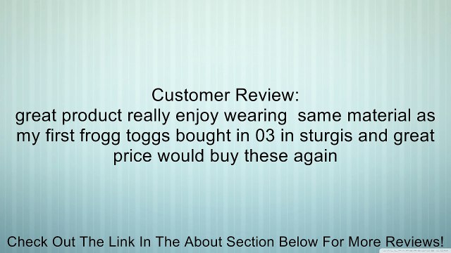 2012 Frogg Toggs Pro Advantage Bibs - 2X-Large Review