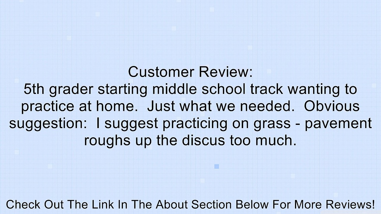 Champion Sports Black Rubber Practice Track And Field Discus 1.0, 1.6, 2.0 K KG Review