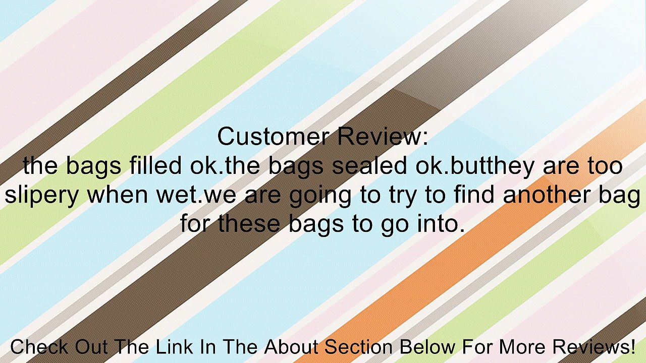 Hercules Bags 10 Clear Plastic Self-adhesive Sand Bags Review