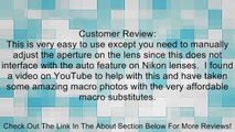 Zeikos Manual Focus Extension Tube Set for Nikon SLR and DSLR Cameras (ZE-ETN) Review