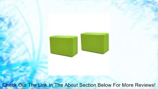 Sivan Health and Fitness Yoga Foam Blocks (Pack of 2, Green) Review