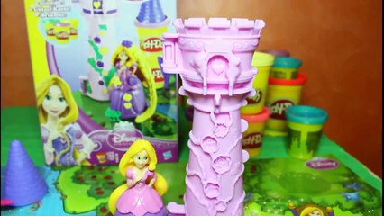 Rapunzel Garden Tower With Starlit Sky Blue Dress Play Doh Set.