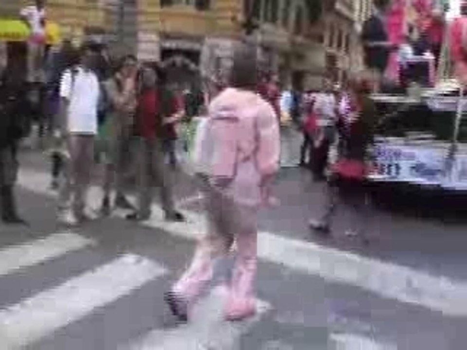 manifestazione a Roma per Bush