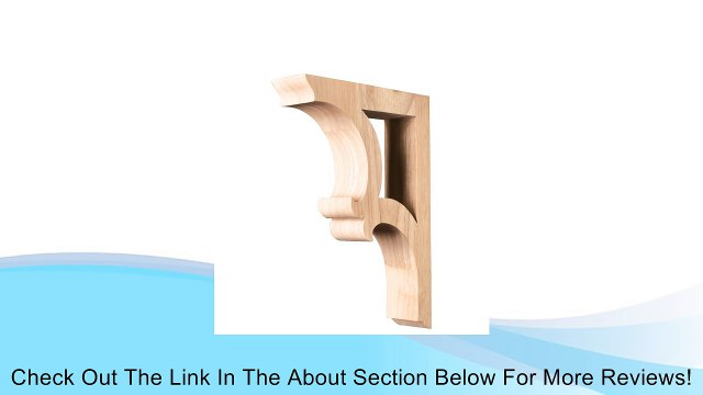 Box of 3 Corbels- Solid Wood Bar Brackets/Corbels- 1-7/8 x 7-1/2 x 10-1/2 . Review