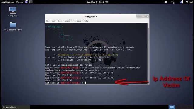 How to hack any remote pc by ip address using kali linux - YouTube