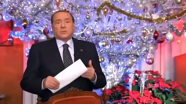 Roma - Gli auguri del Presidente Berlusconi (24.12.14)