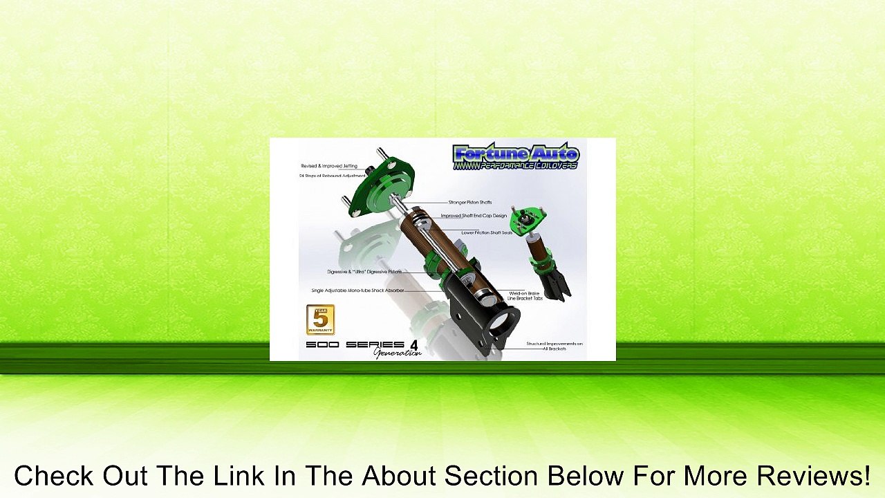 Fortune Auto 500 Series Coilover Kit 93-97 Toyota Corolla Review