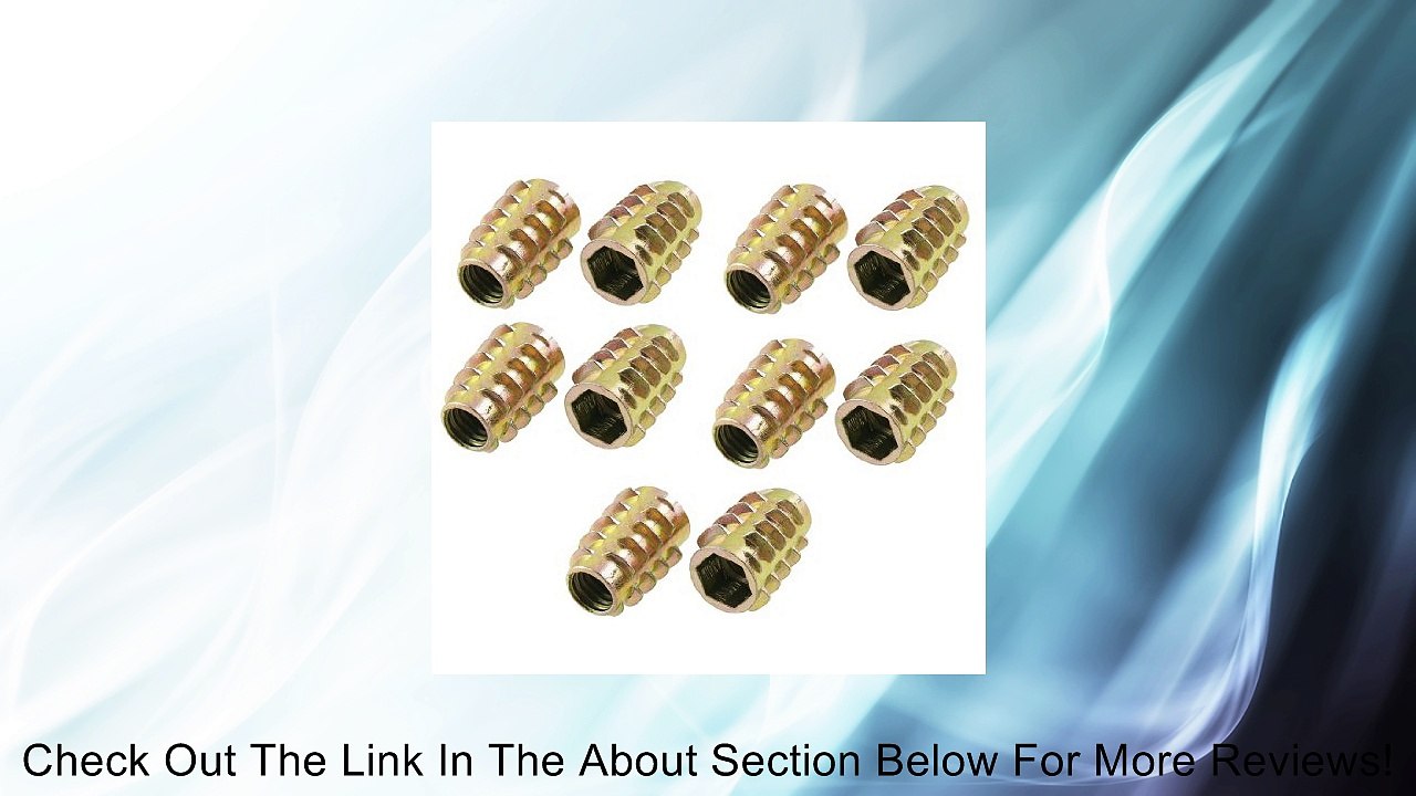 10 Pcs Inner Hex 17/64" Thread Diameter Furniture Nut Review