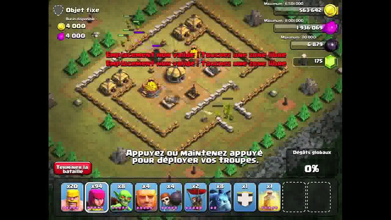 (Campagne solo)  Maps 15 20 Sauron défie les goblins   Clash Of Clans FR