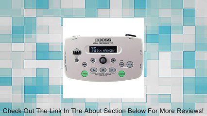 Boss VE-5 White Vocal Processor Review