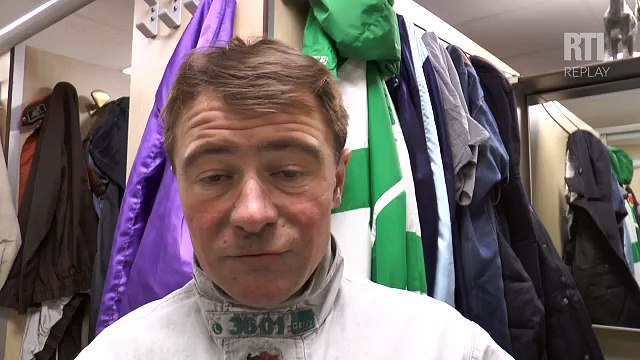 Franck Nivard, driver de Ready Cash (le 8) lors du Prix de Bourgogne