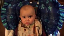!!! PRICELESS !!! 10 Months Baby Crying With Emotion When Mother Sings