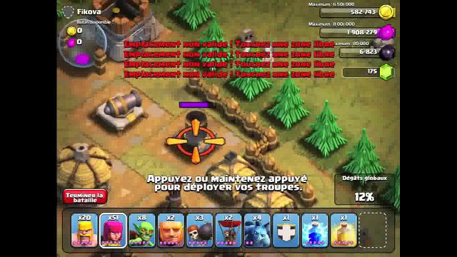(Campagne solo) Maps 20 25 Sauron défie les goblins Clash Of Clans FR