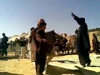 American girl with Taliban