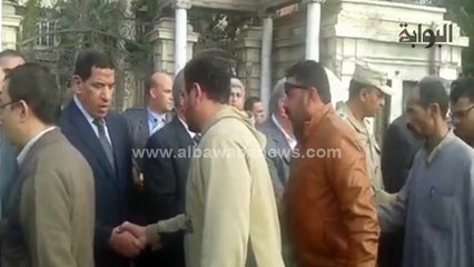 محافظ الدقهلية والقيادات الأمنية يقدمون واجب العزاء لأسرة شهيد "العريش"