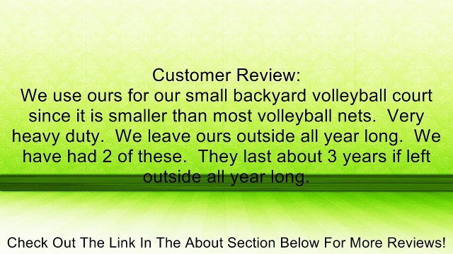 Pickle Ball Heavy Duty Brown Outdoor Net Review