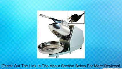 Stainless Steel Electric Snow Cone Ice Shaver Machine Review