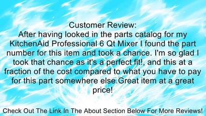 Whirlpool Part Number W10401173: BEATER-MXR Review