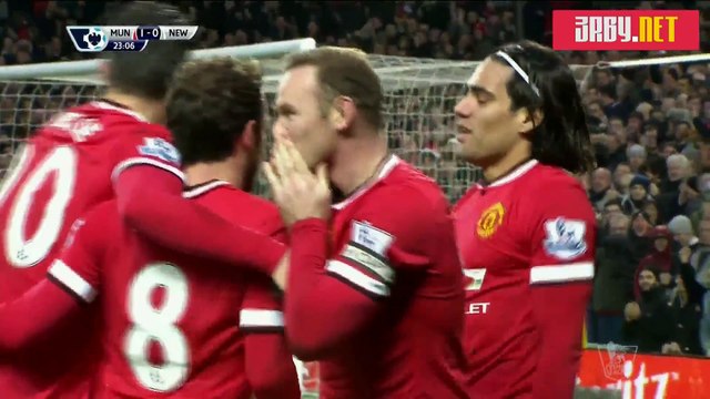 اهداف مانشستر يونايتد 3-1 نيوكاسل - شبكة مصارعة العرب