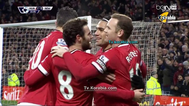 مانشستر يونايتد يهزم نيوكاسل يونايتد 3/1