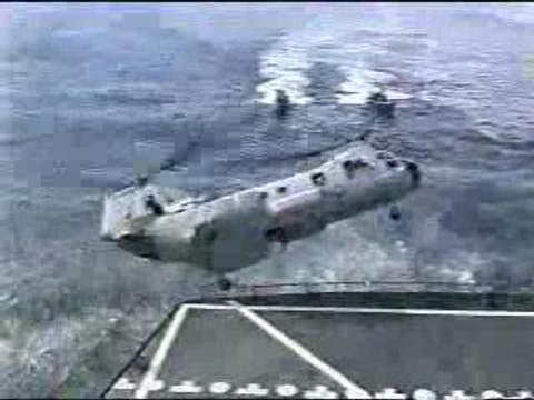 Régis fait de l'hélicoptère