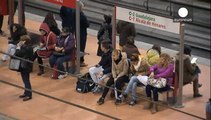 فعالیت نیمی از قطارهای اسپانیا در روز اعتصاب