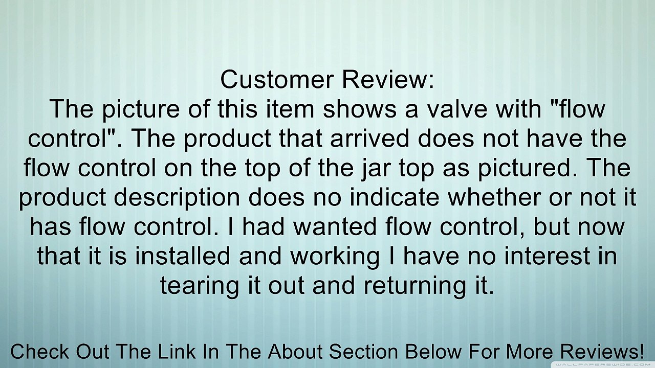 Rainbird 100JTVMB Jar Top Sprinker Valve 1" Review