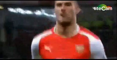 Olivier Giroud coup de tête et carton rouge ! Arsenal vs. QPR