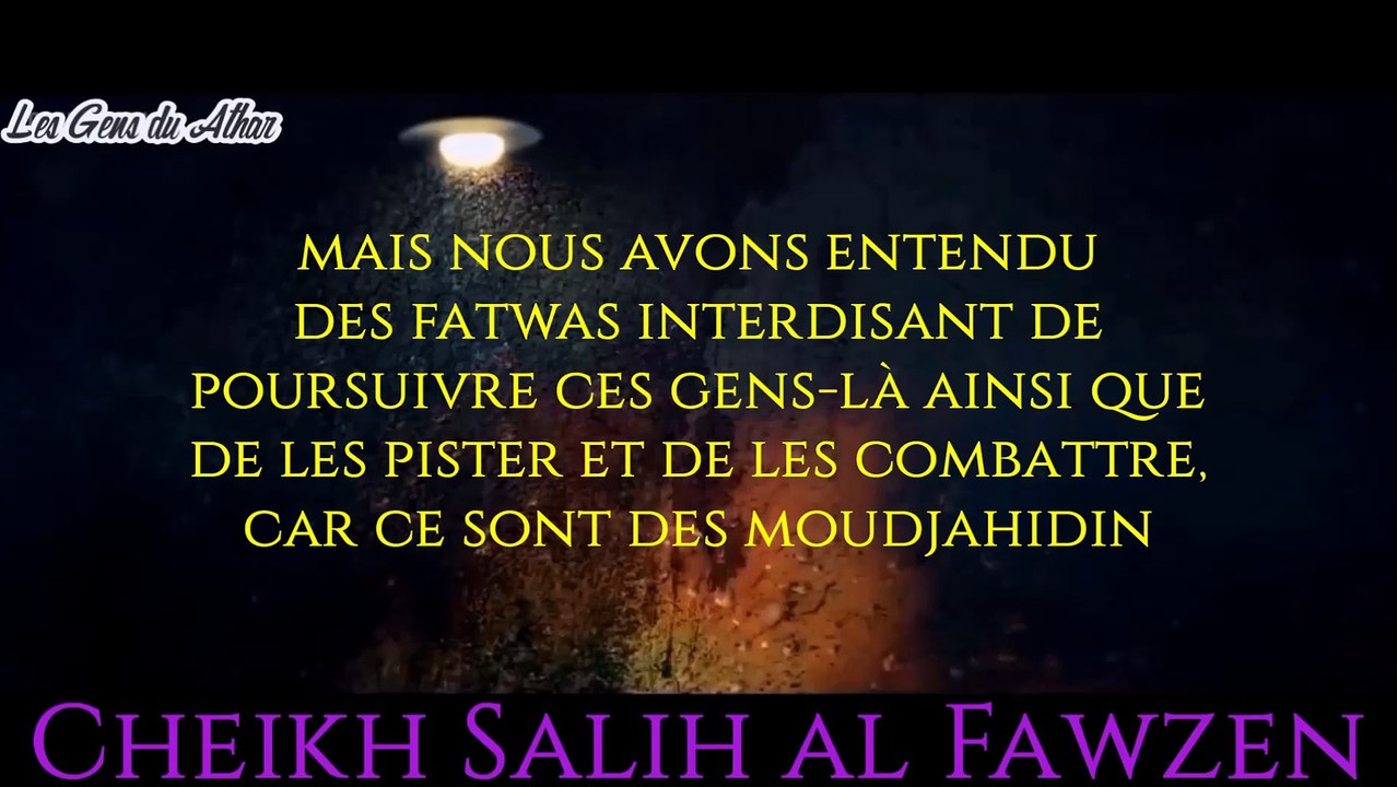 Combattre les terroristes est un djihad [Shaykh Salih Al-Fawzan]