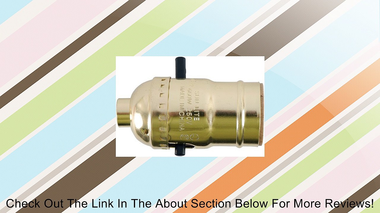 GE Lamp Socket, Push On/Off, Gold 52205 Review