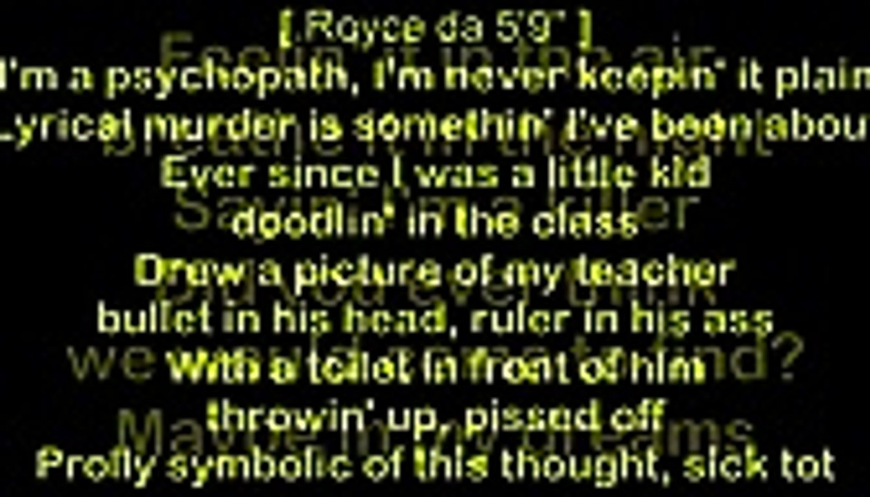 Slaughterhouse ft Eminem Yelawolf Pschopath Killer HD Lyrics